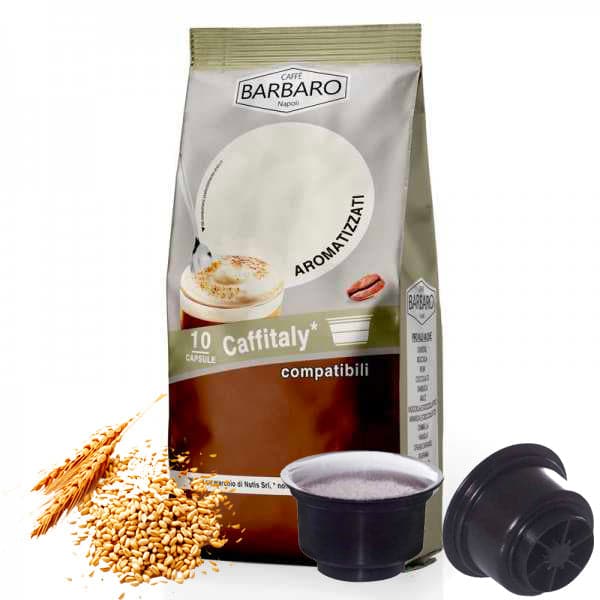 Capsule Caffè Barbaro compatibili con macchine da caffè a marchio Caffitaly®* Solubili - 10pz - ORZO