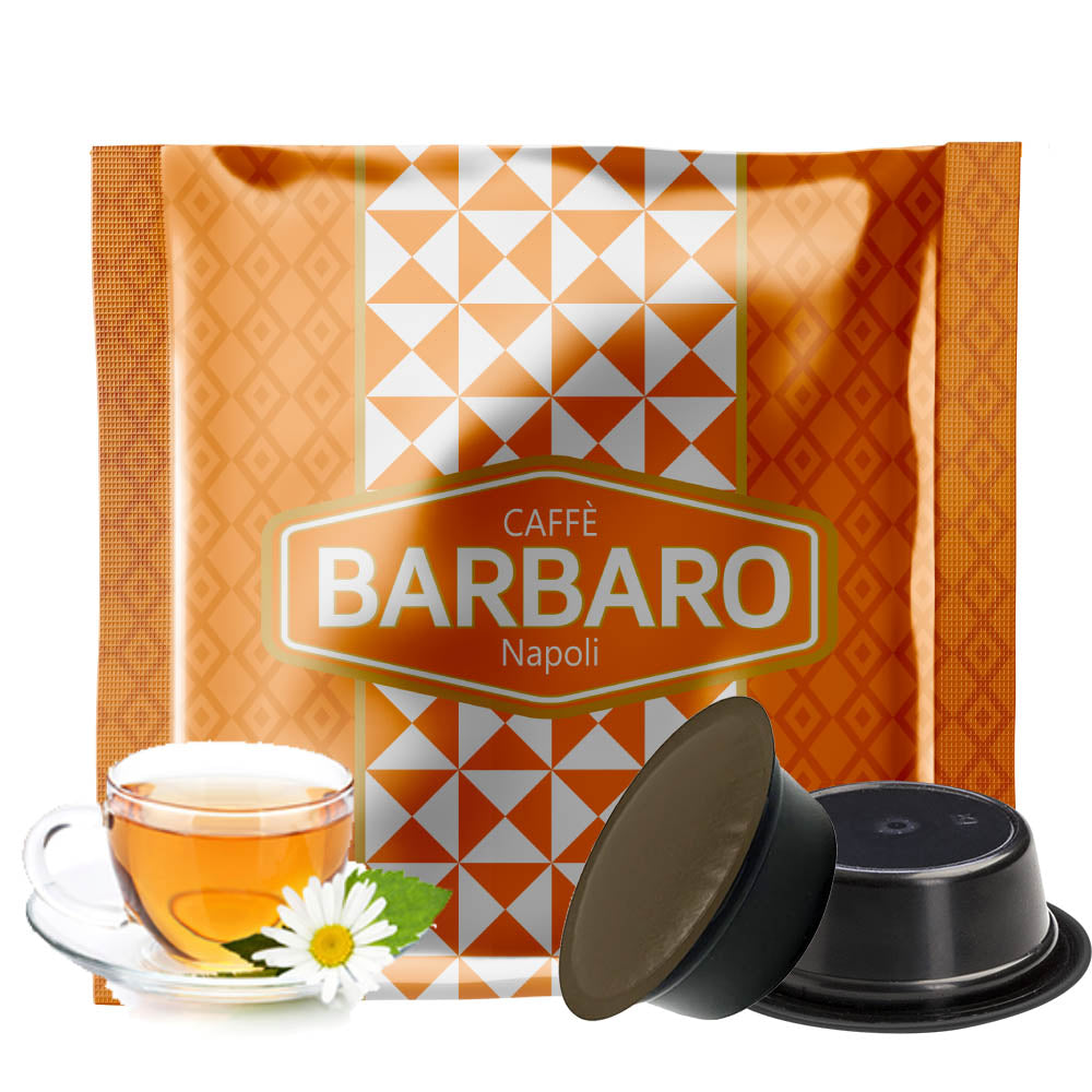 Capsule Caffè Barbaro con macchine a marchio Lavazza®* A Modo mio®* Infusi e Tisane - 10pz - Camomilla