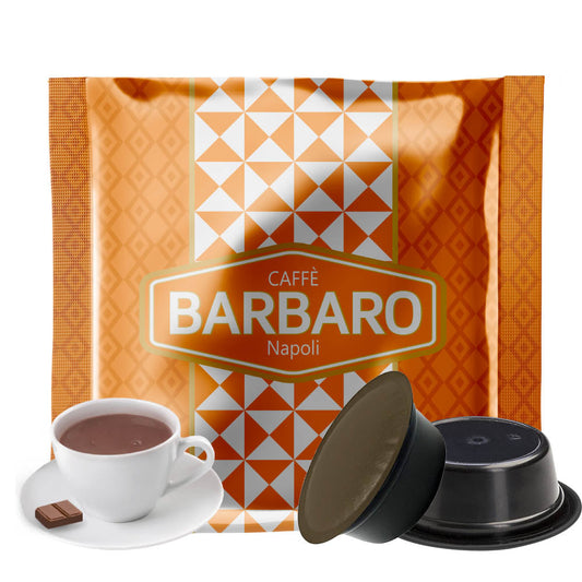 Capsule Caffè Barbaro compatibili con macchine a marchio Lavazza®* A Modo mio®* Solubili - 10pz - Cioccolino