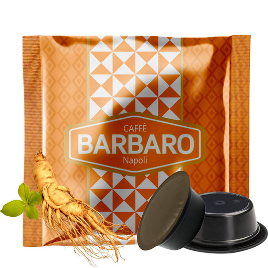 Capsule Caffè Barbaro compatibili con macchine a marchio Lavazza®* A Modo mio®* Solubili - 10pz - Ginseng