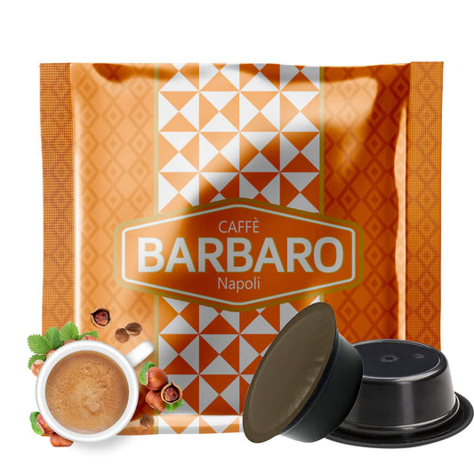 Capsule Caffè Barbaro compatibili con macchine a marchio Lavazza®* A Modo mio®* Solubili - 10pz - Nocciolino