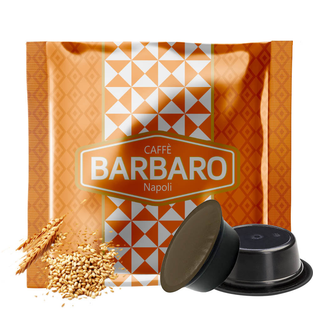 Capsule Caffè Barbaro con macchine a marchio Lavazza®* A Modo mio®* Infusi e Tisane - 10pz - Orzo