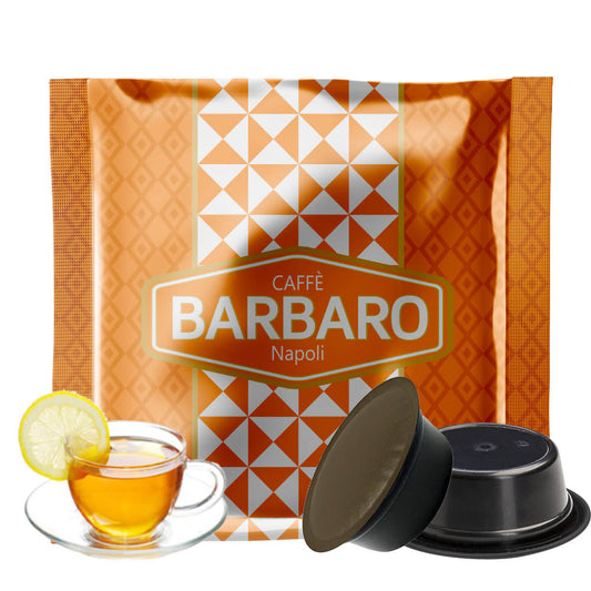 Capsule Caffè Barbaro con macchine a marchio Lavazza®* A Modo mio®* Infusi e Tisane - 10pz - Te Limone