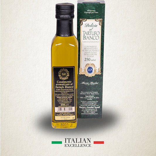 Olio Extra vergina d'oliva al gusto tatufoo bianco